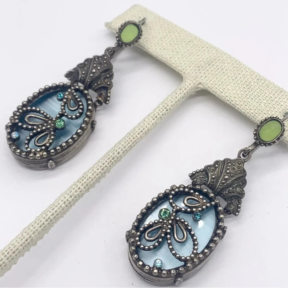 Sorrelli Jewelry - Sorrelli Blue & Green Crystal Gem Earrings